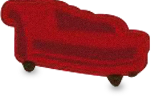 Sillón rojo en miniatura